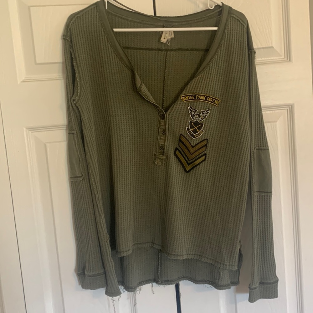 We the Free military style long sleeve